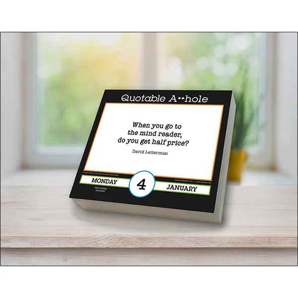 Sellers Publishing Quotable A**hole dagkalender 2027 humor