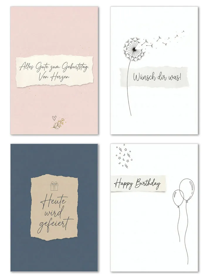 Edition Seidel 31742 verjaardagskaarten 20 stuks met envelop