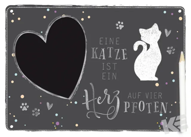 Kurt Eulzer 01-0554 krijtbordje 21x15 cm met stift