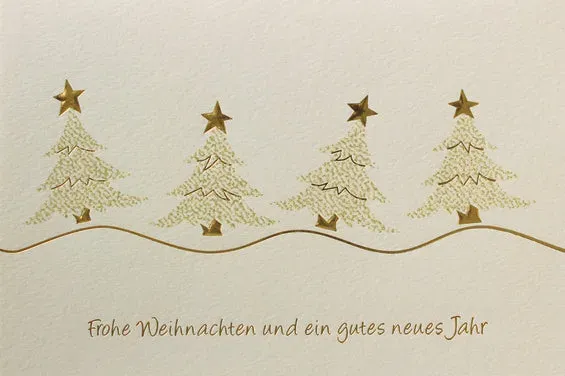 Kurt Eulzer 22-1091 kerstkaart kerstbomen