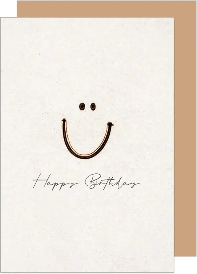 Edition Seidel Premium G3645 verjaardagskaart smiley met envelop