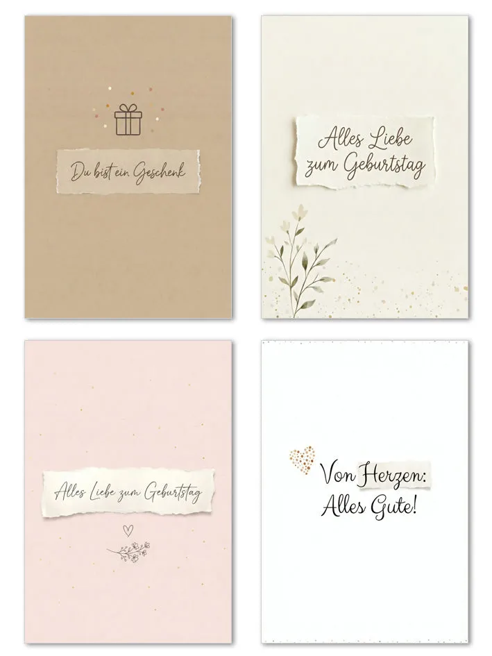 Edition Seidel 31742 verjaardagskaarten 20 stuks met envelop