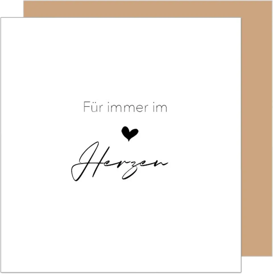Edition Seidel Premium TQ116 vierkante rouwkaart met envelop
