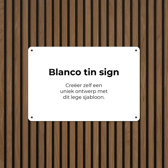 Gozi Blanco metalen bord 30x20cm zelf maken
