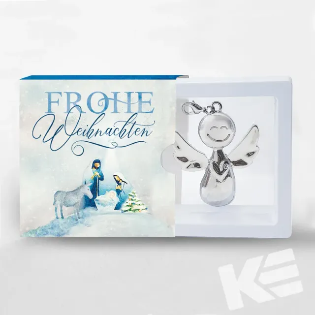 Kurt Eulzer 01-0062 kerstframe engel 7x7cm 4 stuks