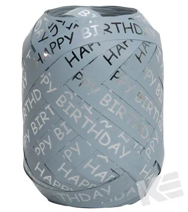 Kurt Eulzer 02-0604 krullint blauw Happy Birthday 6 stuks