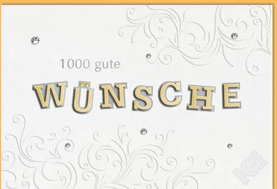 Kurt Eulzer 41-1357 luxury kaart strass letters per stuk