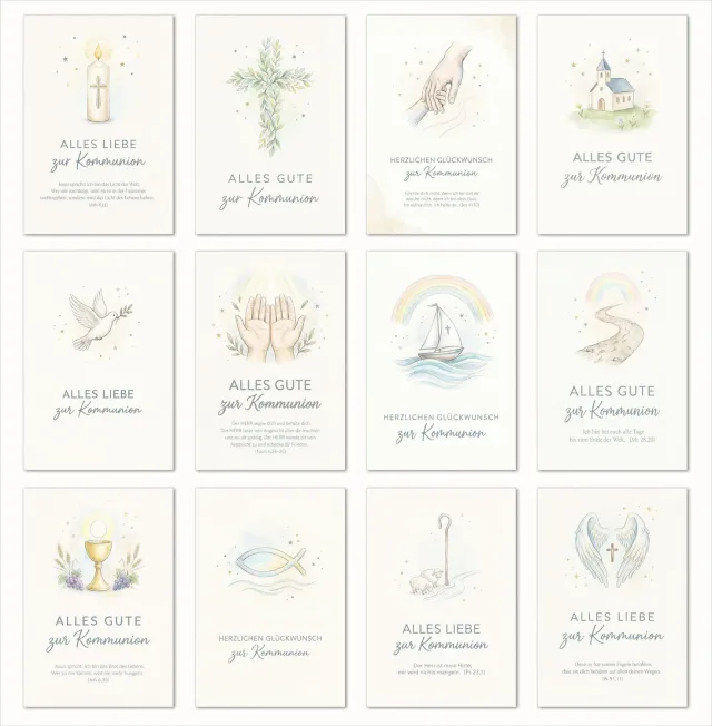 Edition Seidel communiekaarten 31755 set van 12 met envelop