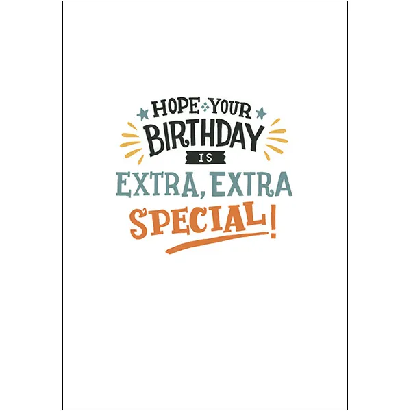 Sellers Publishing Birthday B12085 verjaardagskaarten 6 stuks krant