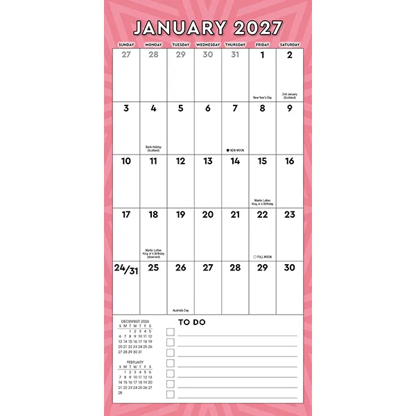 Sellers Publishing Mini Big Grid 2027 planner minikalender