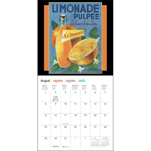 Sellers Publishing Bon Appétit wandkalender 2027 vintage