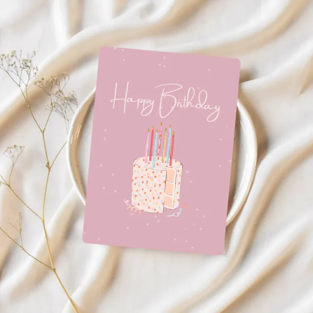 Lilly Braun Cake Rosa 5062 postkaart roze