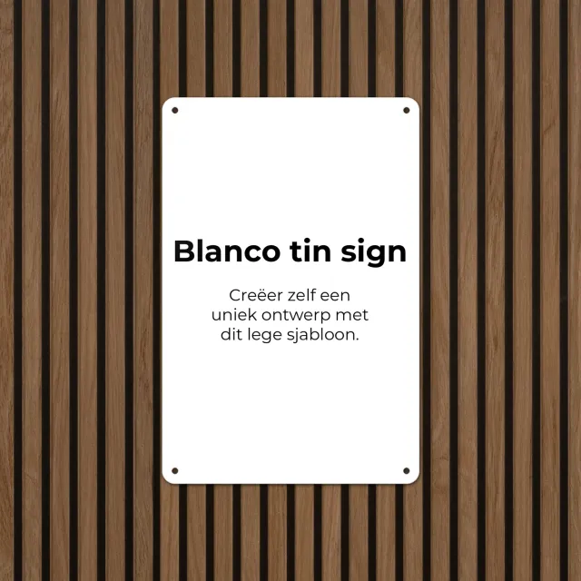 Gozi Blanco metalen bord 20x30cm zelf ontwerpen foto