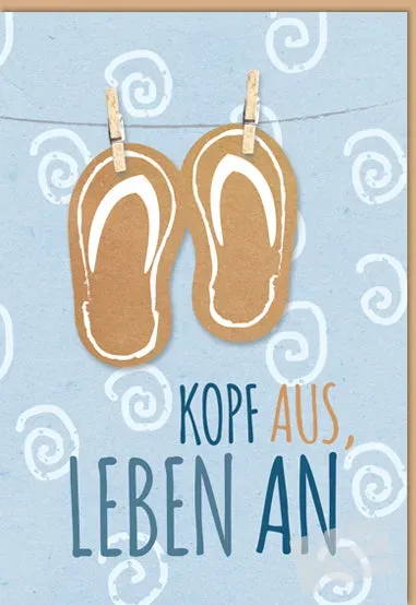 Kurt Eulzer 41-1343 Wenskaart Flip Flop Clip