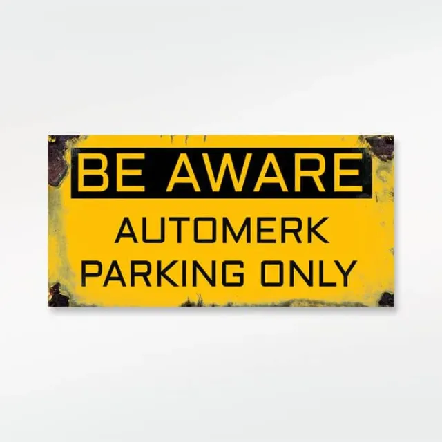 Gozi Automerk metalen bord 40x20cm vintage