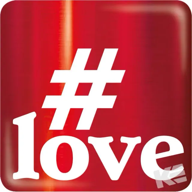 Kurt Eulzer 01-0432 magneetbutton Love 3 stuks folie