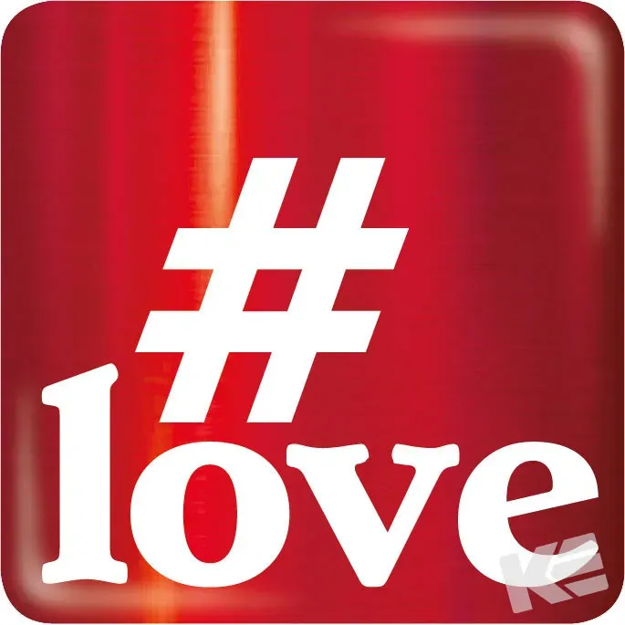 Kurt Eulzer 01-0432 magneetbutton Love 3 stuks folie