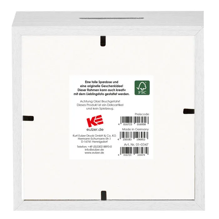 Kurt Eulzer 01-0347 spaarpot hout kabouter 11x11 cm