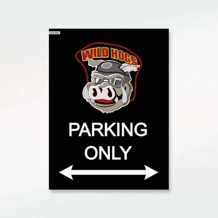 Gozi Tin Sign Parking metalen bord 20x30cm personaliseerbaar