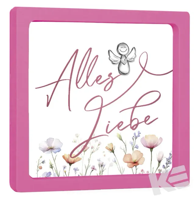 Kurt Eulzer 01-0250 decorlijstje roze 2 stuks 10x10