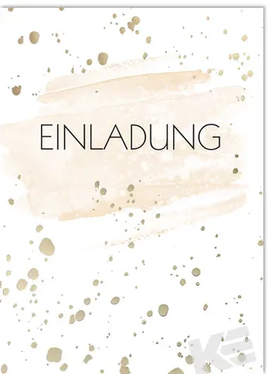 Kurt Eulzer 41-3515 uitnodigingen gouden stippen 5 stuks