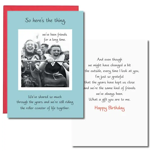 Sellers Publishing Birthday B6073A verjaardagskaart vriendschap