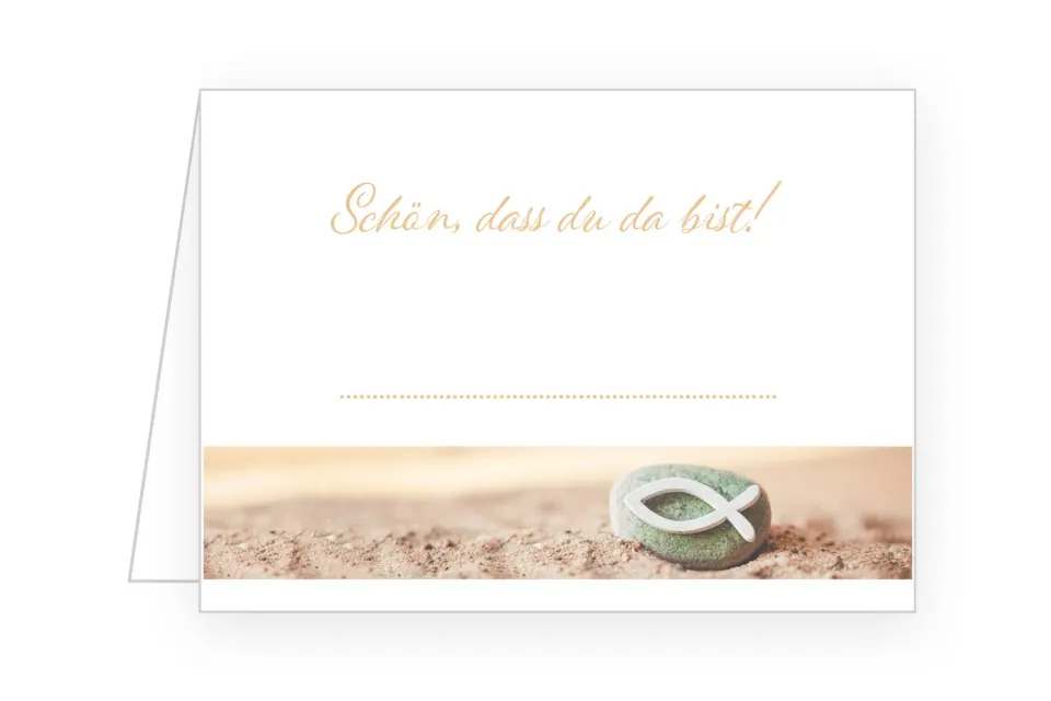 Edition Seidel 21685 tafelkaarten steen vis set van 50