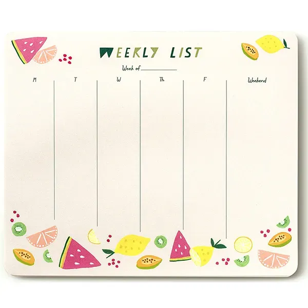Sellers Publishing Fresh & Colorful Citrus Weekly To-Do Pad weekblok