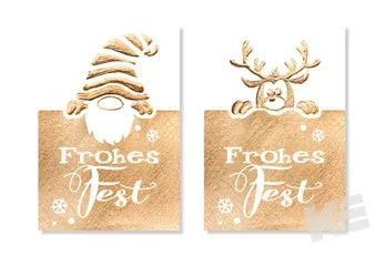 Kurt Eulzer 23-4680 hanglabels kerst set van 3