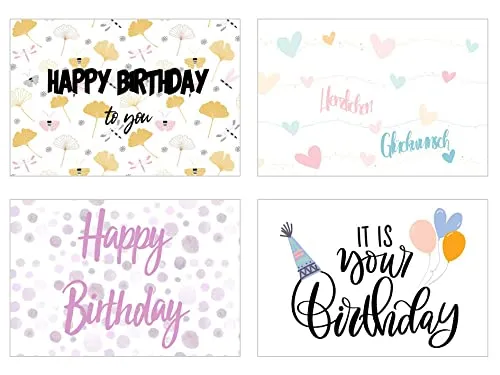 Edition Seidel SW02 verjaardagskaarten postkaarten set van 20