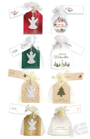 Kurt Eulzer 01-0048 organza zakjes 16 stuks met hanger