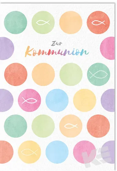 Kurt Eulzer 12-1009 communiekaart vis cirkels