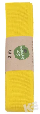 Kurt Eulzer 02-0594 katoenen lint geel 25mm 2m
