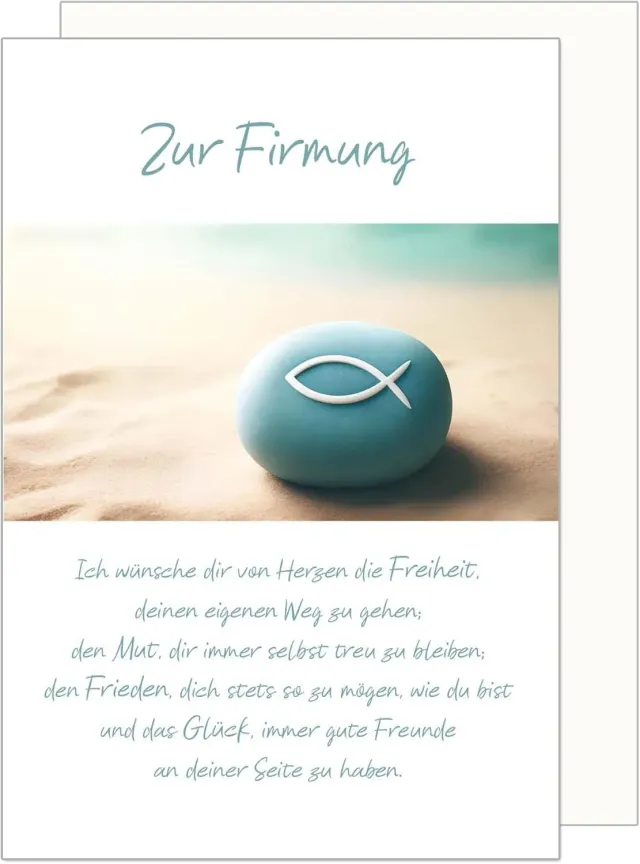 Edition Seidel vormselkaart FI141 strand met envelop