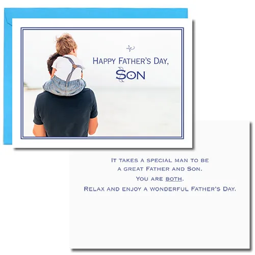 Sellers Publishing Father's Day F6994A wenskaart zoon met tekst