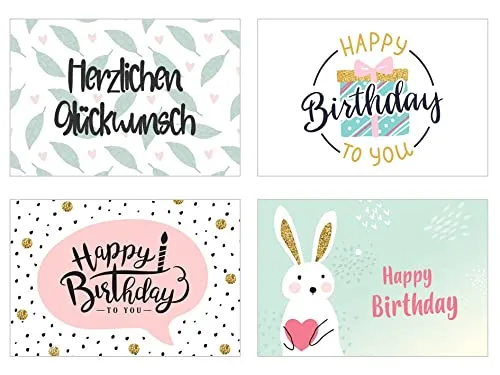 Edition Seidel SW02 verjaardagspostkaarten 20 stuks set 2
