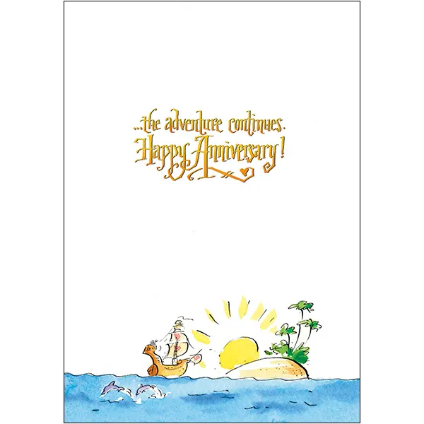 Sellers Publishing Anniversary A4893A wenskaarten 6 stuks