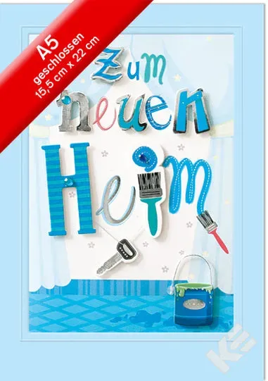 Kurt Eulzer 29-4362 wenskaart sleutel glitter per stuk