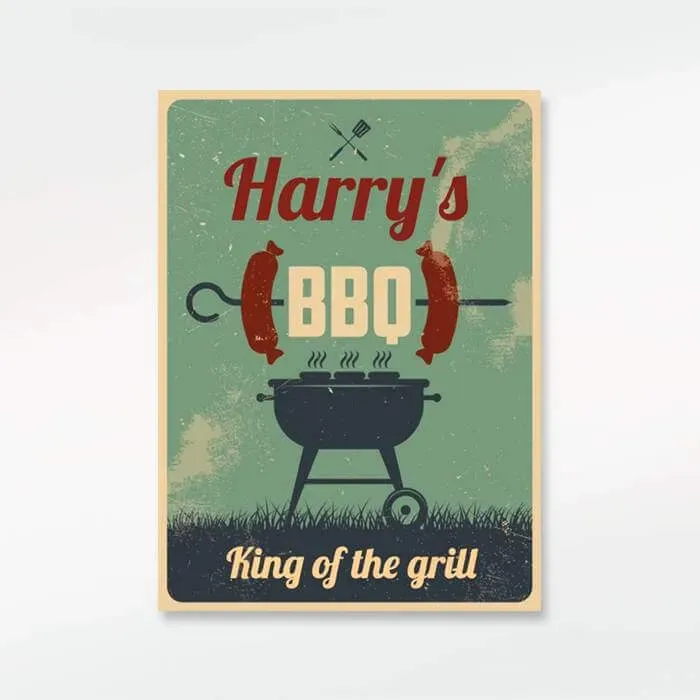 Gozi BBQ Grill Master metalen bord 20x30cm