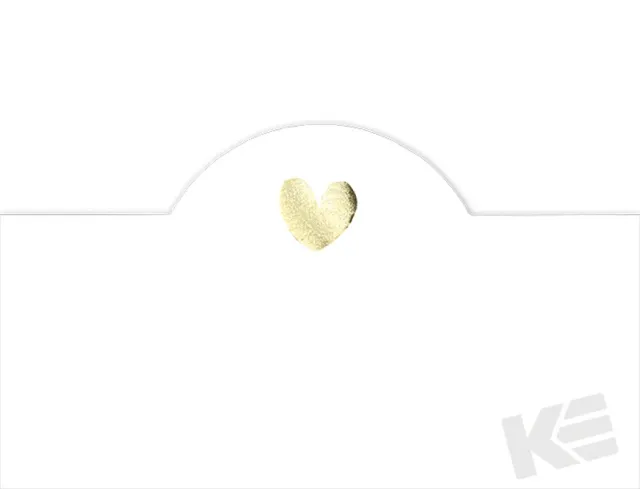 Kurt Eulzer 91-4803 tafelkaart hart goud 6 stuks