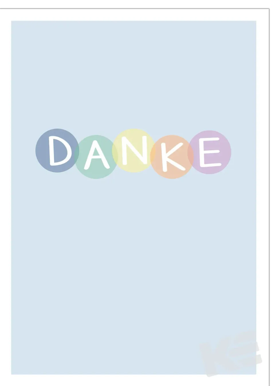 Kurt Eulzer 41-3503 bedankkaarten kleurrijke tekst 5 stuks
