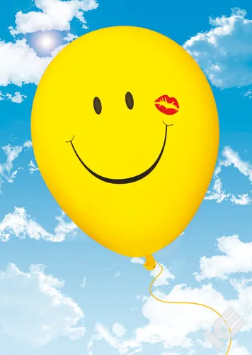 Kurt Eulzer 30-2305 Kaart Ballon Smiley Kus – 1 stuk