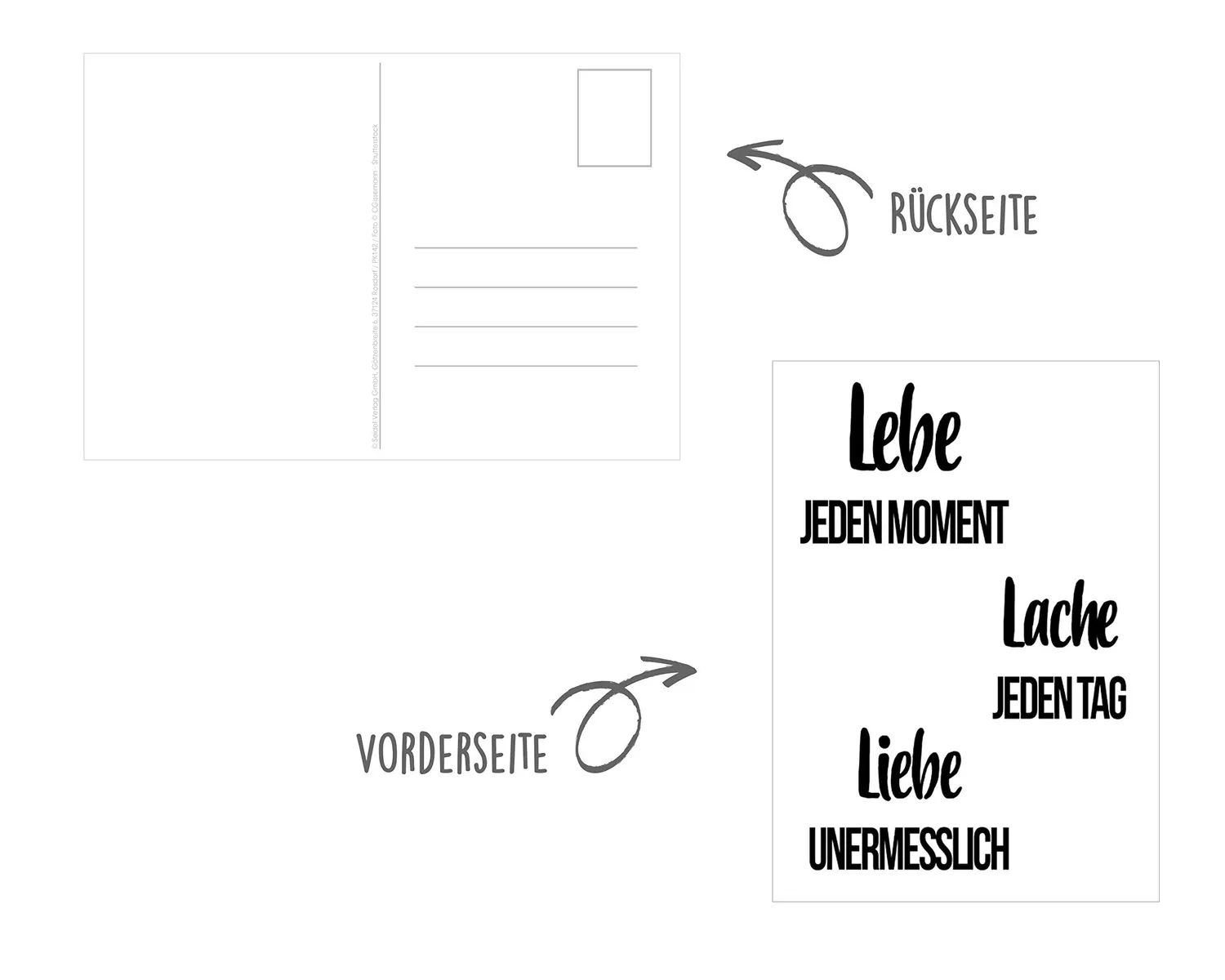 Edition Seidel Leben & Momente postkaarten 24 engels