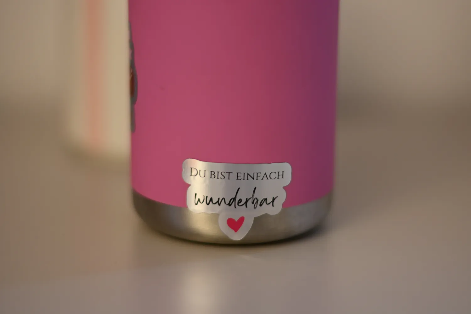Lilly Braun Du bist wunderbar sticker spiegel 4 cm
