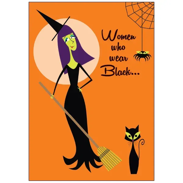 Sellers Publishing Halloween HL4150 wenskaarten 3 stuks heks