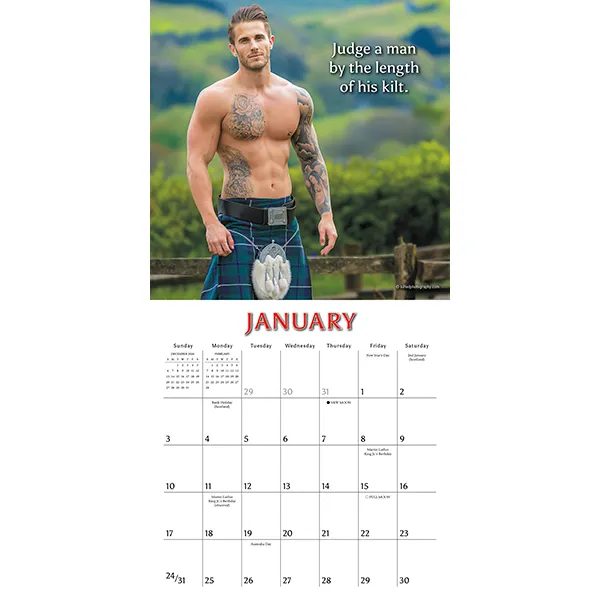 Sellers Publishing Kilty Pleasures 2027 kalender