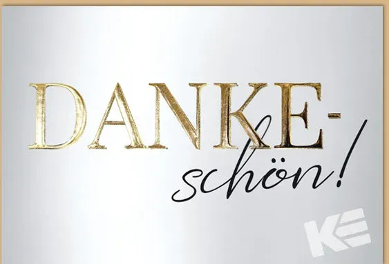 Kurt Eulzer 41-1275 bedankkaart Beautiful Black Danke