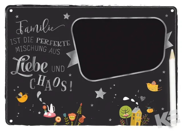 Kurt Eulzer 01-0557 krijtbord 21x15 cm met stift