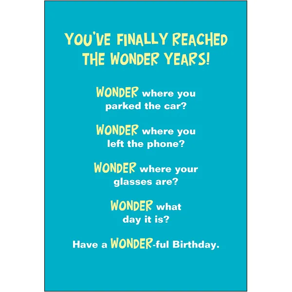Sellers Publishing Birthday Humor B11975A verjaardagskaart 6 stuks