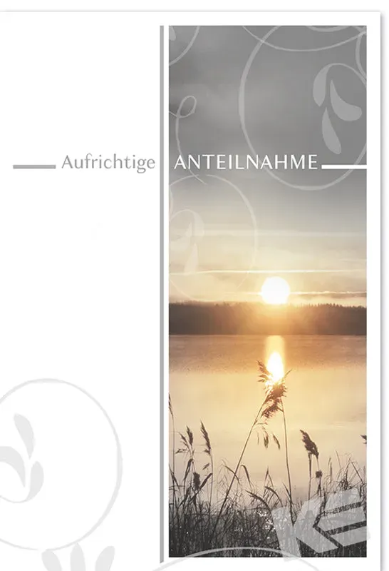 Kurt Eulzer 81-1365 condoleancekaart zonsondergang